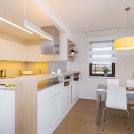Návrh interiéru bytu 4+kk v novém developerském projektu v Praze