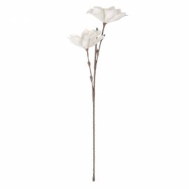 Bílá dekorační květina - 77 cm Clayre & Eef