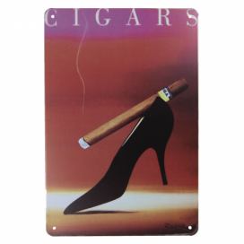 Vínová kovová cedule Cigars- 20*30 cm Clayre & Eef