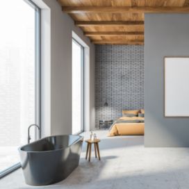 Koupelna v obývacím pokoji, nebo naopak? Toto řešení získává na popularitě