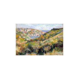 Reprodukce obrazu Auguste Renoir - Hills around the Bay of Moulin Huet, Guernsey, 60 x 40 cm Bonami.cz