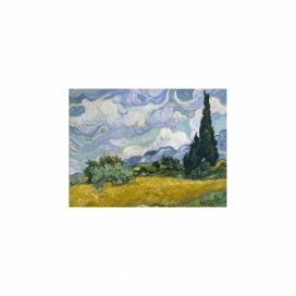 Reprodukce obrazu Vincent van Gogh - Wheat Field with Cypresses, 60 x 45 cm Bonami.cz