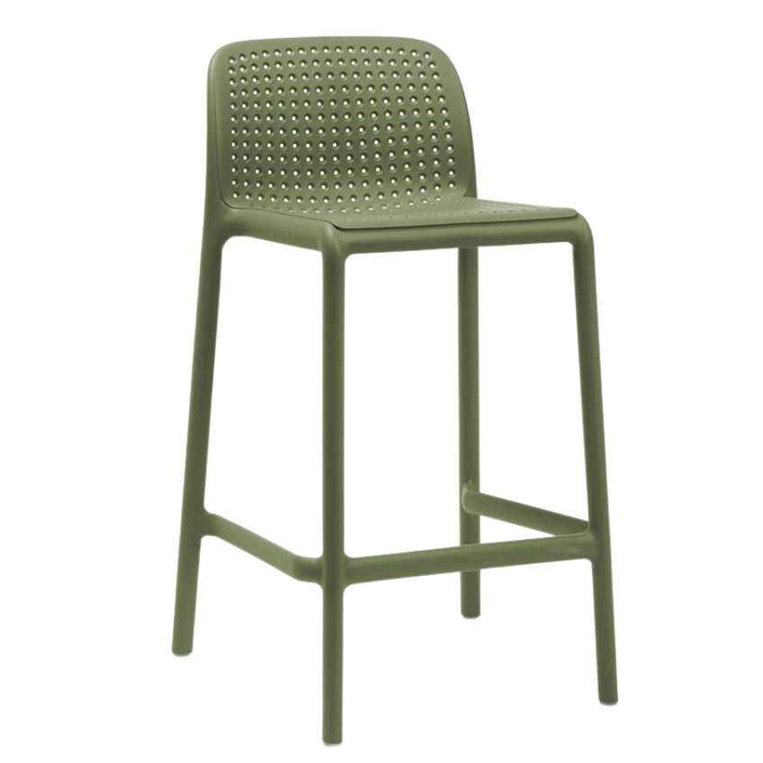 Nardi Zelená plastová barová židle Lido Mini 65 cm - Designovynabytek.cz
