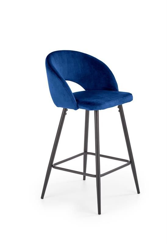 Halmar Barová židle H96 - modrá - ATAN Nábytek