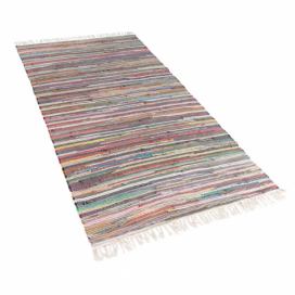 Beliani.cz: Krátkovlasý světlý barevný bavlněný koberec 80x150 cm - DANCA