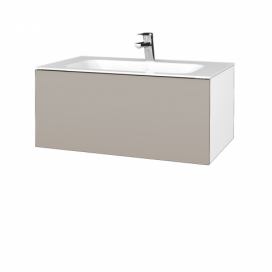 Dřevojas Koupelnová skříňka VARIANTE SZZ 80 pro umyvadlo Finion - N01 Bílá lesk / N03 Graphite