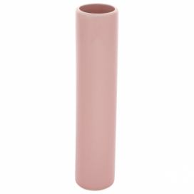Keramická váza Tube, 5 x 24 x 5 cm, růžová 4home.cz