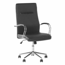 Kancelářská židle z eko kůže černá OSCAR