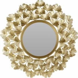 Home Styling Collection Zlaté dekorační zrcadlo, O 55 cm, v kovovém rámu Mobler.cz