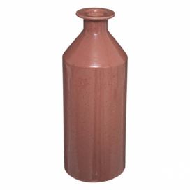 Atmosphera Červená keramická váza, 21,5 cm