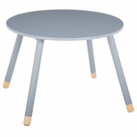 Atmosphera for kids Dětský stůl, bílý stůl, psací stůl, kulatý stůl -  bílá barva, 43 cm, O 60 cm