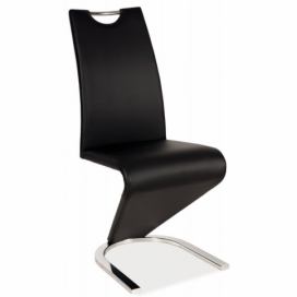Židle H090 Černý/Chromovaný
