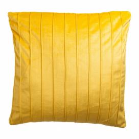 Žlutý dekorativní polštář JAHU collections Stripe, 45 x 45 cm Bonami.cz