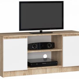 Ak furniture TV stolek Tonon 120 cm sonoma/bílý
