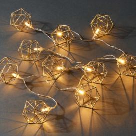 Butlers.cz: GEOMETRICS LED Světelný řetěz s USB kovové kostky 10 světel