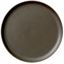 Audo CPH Set šesti tmavě hnědo šedých porcelánových talířů AUDO NEW NORM 27 cm