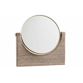 Audo CPH Hnědé mramorové kosmetické zrcadlo AUDO PEPE