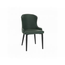 Jídelní židle, zelená/černá, SIRENA
