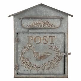 Poštovní plechová retro schránka - 31*12*36 cm Clayre & Eef