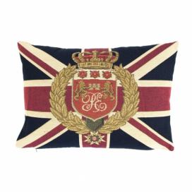Gobelínový polštář s motivem vlajky Velké Británie - 45*15*31cm Mars & More LaHome - vintage dekorace