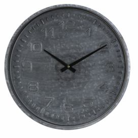 Šedé nástěnné hodiny Ricard grijs - Ø39*5 cm Light & Living