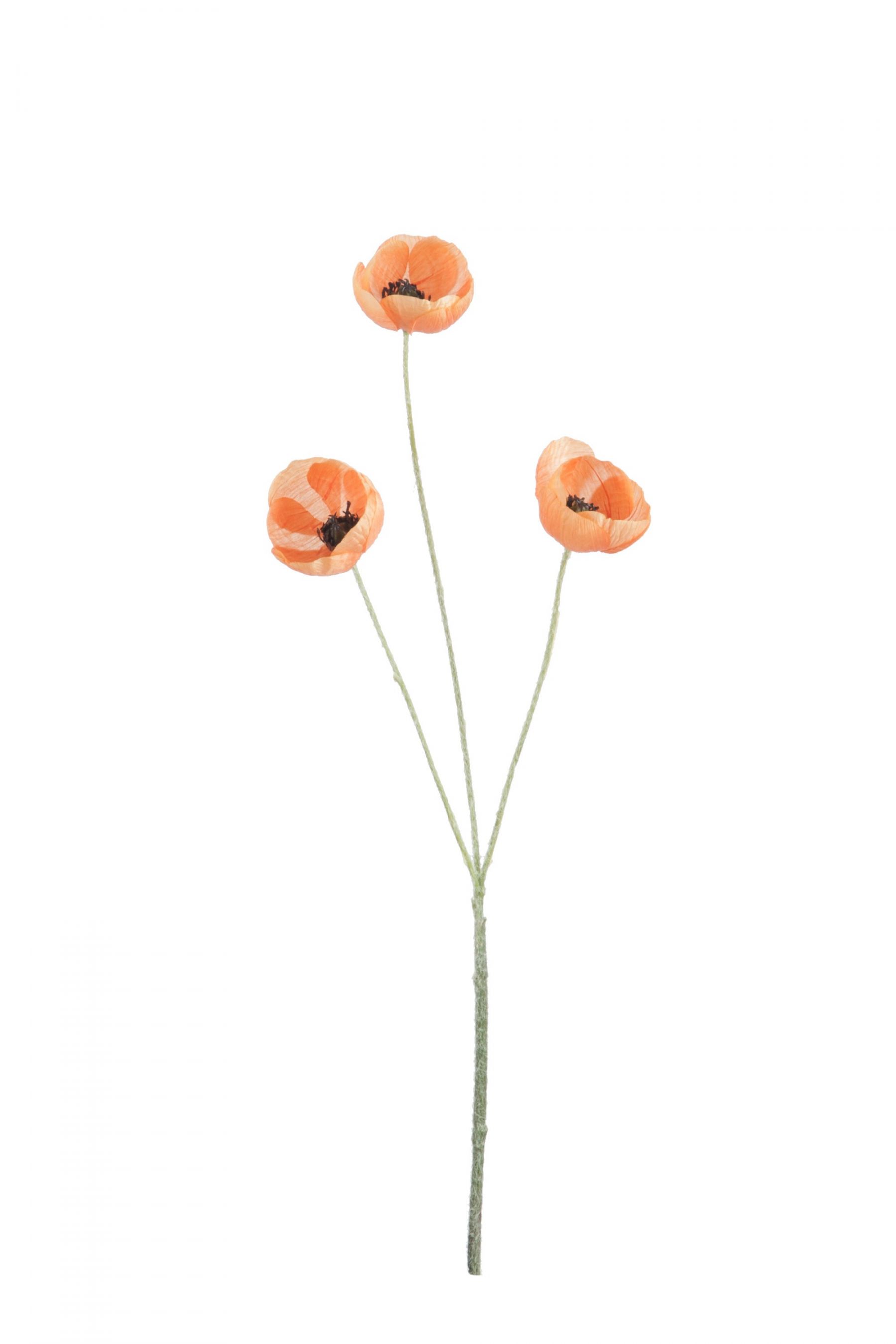 Umělá dekorativní květina Vlčí mák - 15*7*50 cm J-Line by Jolipa - LaHome - vintage dekorace