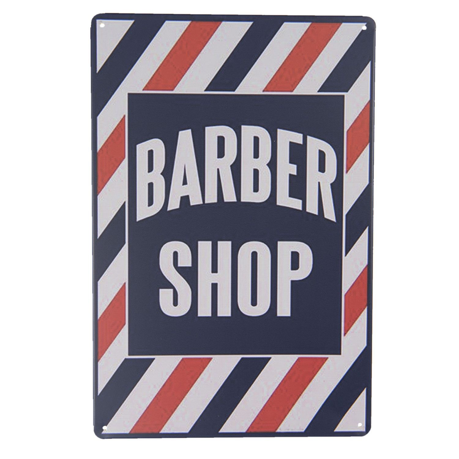 Nástěnná kovová cedule Barber Shop - 20*30 cm Clayre & Eef - LaHome - vintage dekorace