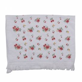 Kuchyňský froté ručník s květy Little Rose Collection - 40*66 cm Clayre & Eef
