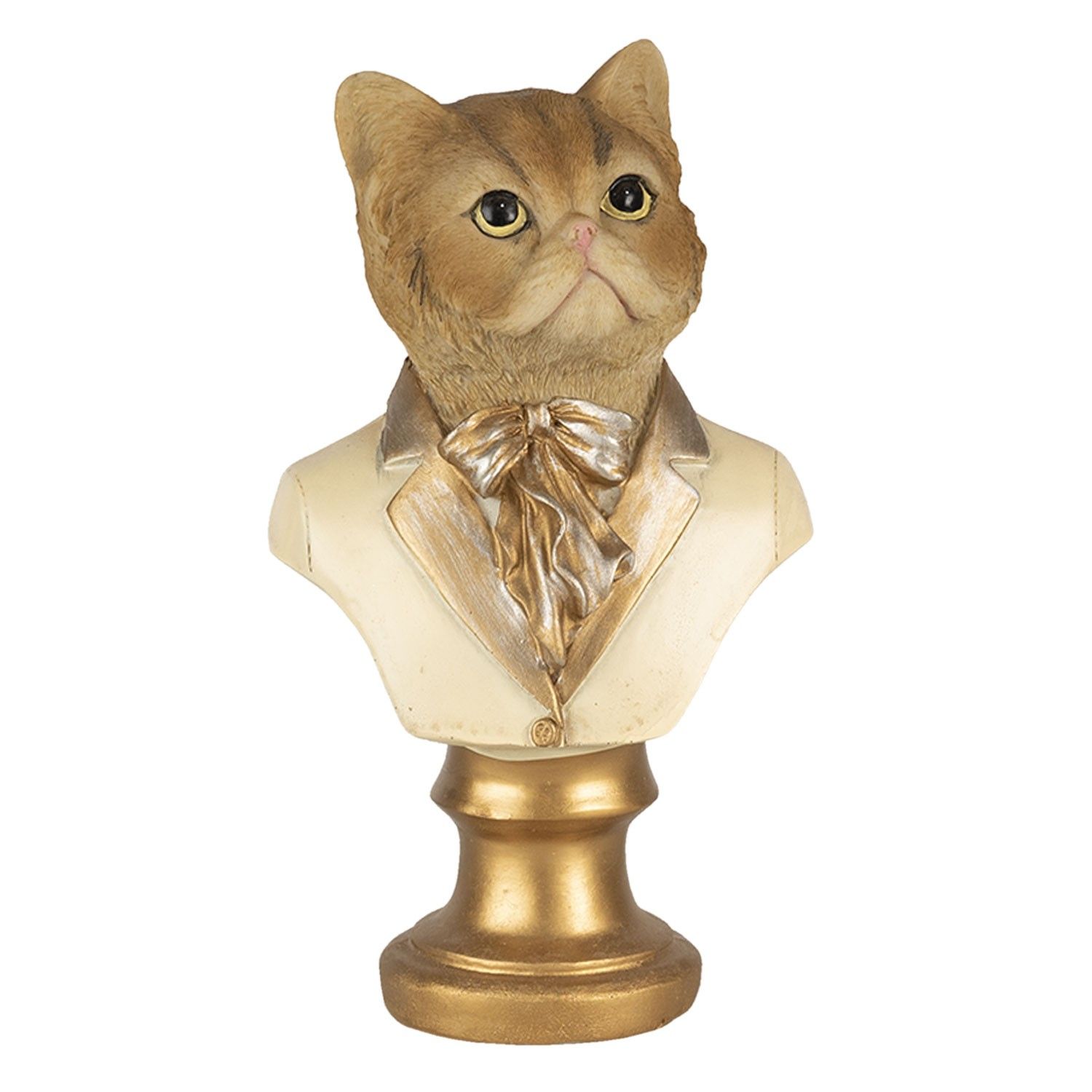 Dekorativní soška kočky v obleku - 10*7*17 cm Clayre & Eef - LaHome - vintage dekorace