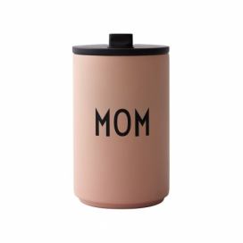 Růžovo-béžový termo hrnek 350 ml Mom – Design Letters