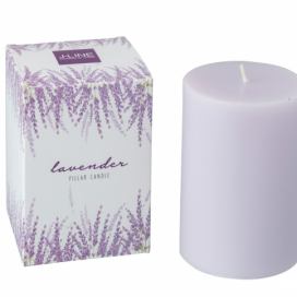 Citrusově vonná svíčka v dárkové krabičce Lavender - Ø 7*10 /40h  J-Line by Jolipa LaHome - vintage dekorace