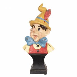 Dekorativní soška Pinocchio - 11*8*24 cm Clayre & Eef LaHome - vintage dekorace