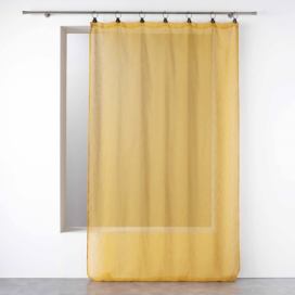 Douceur d\'intérieur Žlutá záclona LINKA s očky, 140 x 240 cm