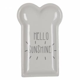 Keramický talířek Hello Sunshine - 10*17*2 cm Clayre & Eef