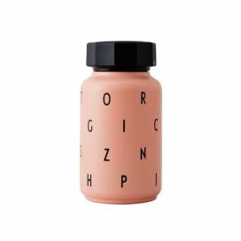 Růžová hliníková dětská lahev 330 ml – Design Letters
