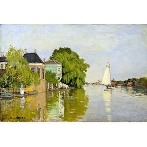 Reprodukce obrazu Claude Monet - Houses on the Achterzaan, 90 x 60 cm - Favi.cz