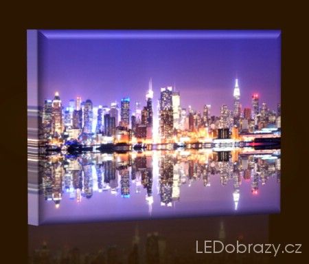 LED obraz Manhattan 45x30 cm - LEDobrazy.cz