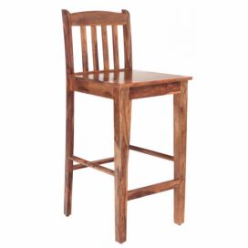 Barová židle s žebrováním z indického masivu palisandr