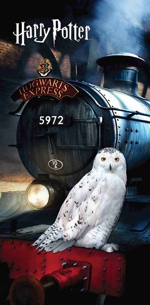 Jerry Fabrics osuška Harry Potter Hedwig 70x140 cm   - POVLECENI-OBCHOD.CZ