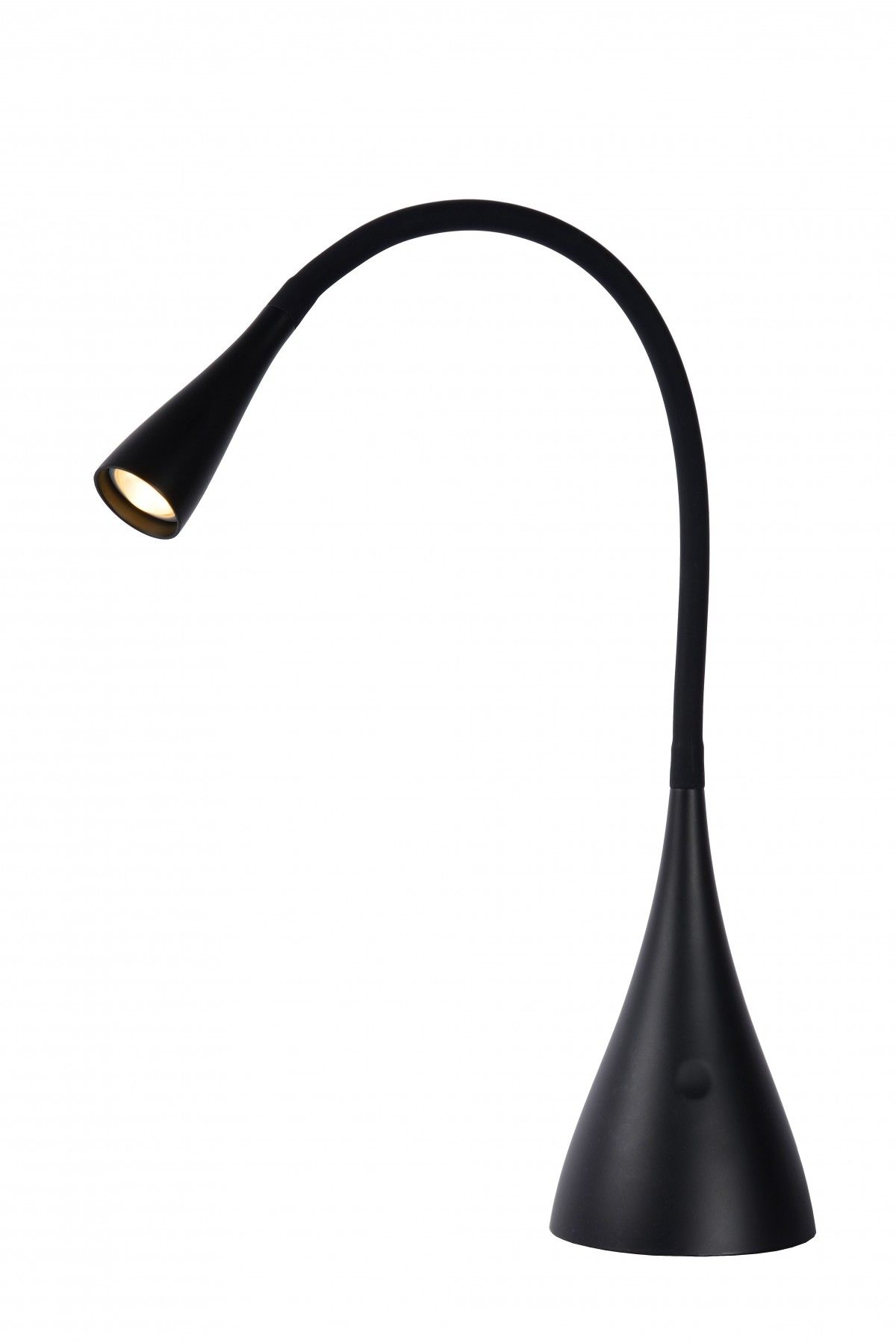 Lucide 18656/03/30 LED stolní lampička Zozy 1x4W | 250lm | 3000K - černá, třífázově stmivatelná - Dekolamp s.r.o.