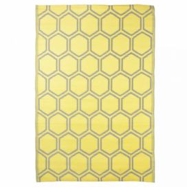 Venkovní koberec 182 x 122 cm Dekorhome Žlutá DEKORHOME.CZ