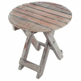 DIVERO Vintage Skládací stolek - 31 cm