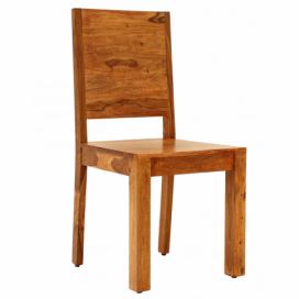 Židle Gani s plnými zády z indického masivu palisandr