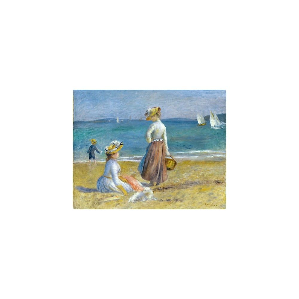 Reprodukce obrazu Auguste Renoir - Figures on the Beach, 50 x 40 cm - Bonami.cz