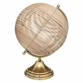 Atmosphera Dekorativní globus, ratanový, O 19 cm