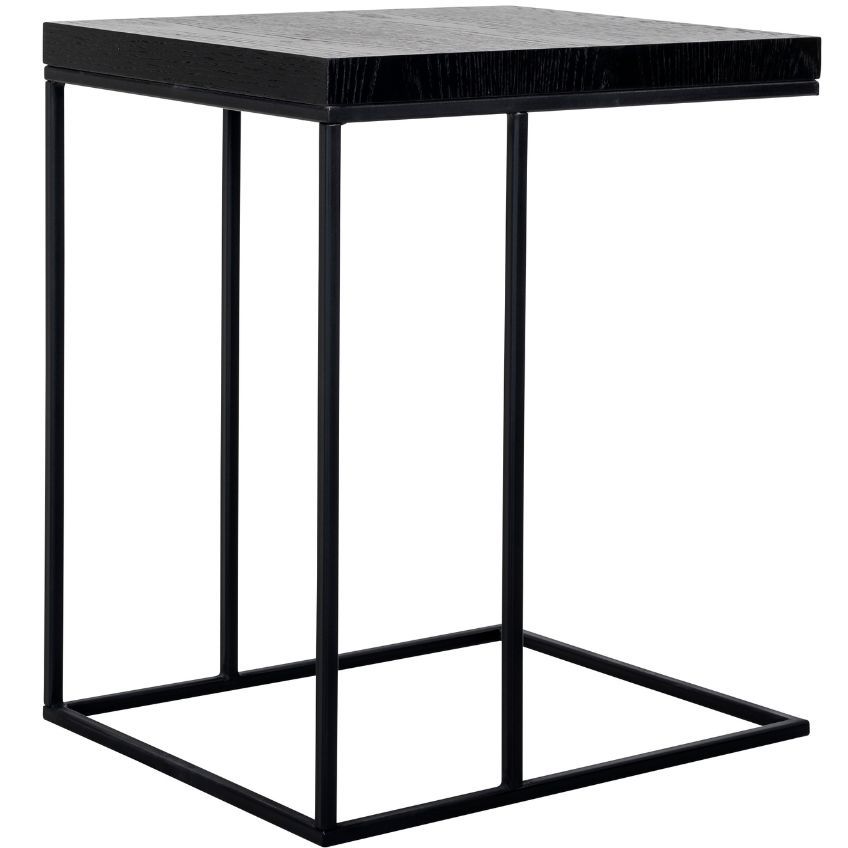 Černý dubový odkládací stolek Richmond Oakura 55 x 45 cm - Designovynabytek.cz