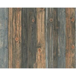 Vliesová tapeta na zeď Best Of Wood Stone 2020 9086-12 | 0,53 x 10,05 m | hnědá, šedá | A.S. Création - Favi.cz