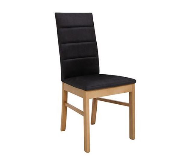 BRW OSTIA jídelní židle, dub přírodní/černá - ATAN Nábytek