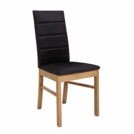 BRW OSTIA jídelní židle, dub přírodní/černá
