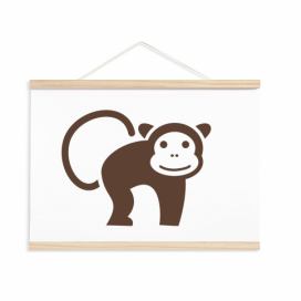 Pieris design Dětský plakát - opička